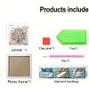 5D DIY Partial Special Shaped Drill Diamond Painting Kit Peacock Decor With Frame Kit 18x18cm