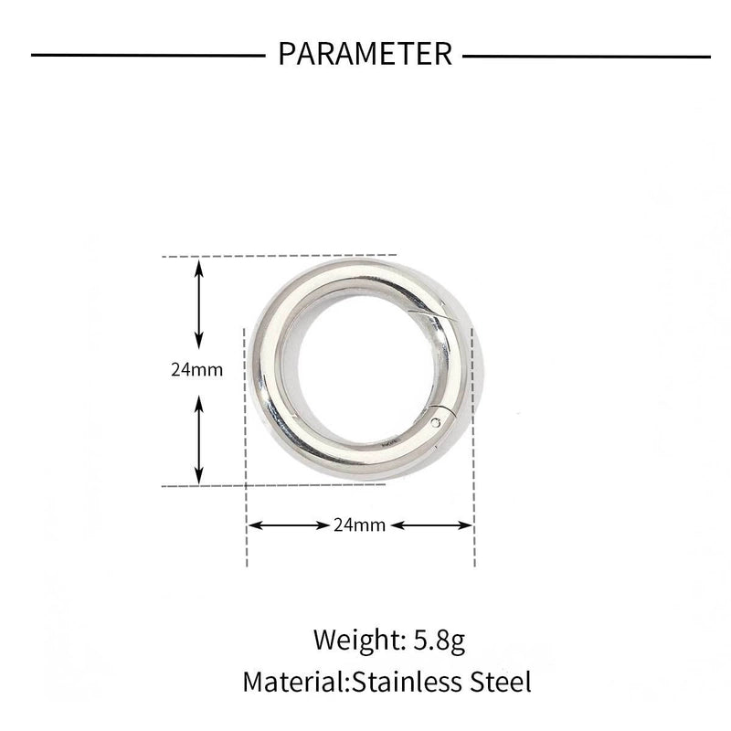 3 PCS/Package 13*22mm 18*13mm 30*30MM Titanium Steel Geometric Jewelry Accessories Jewelry Buckle