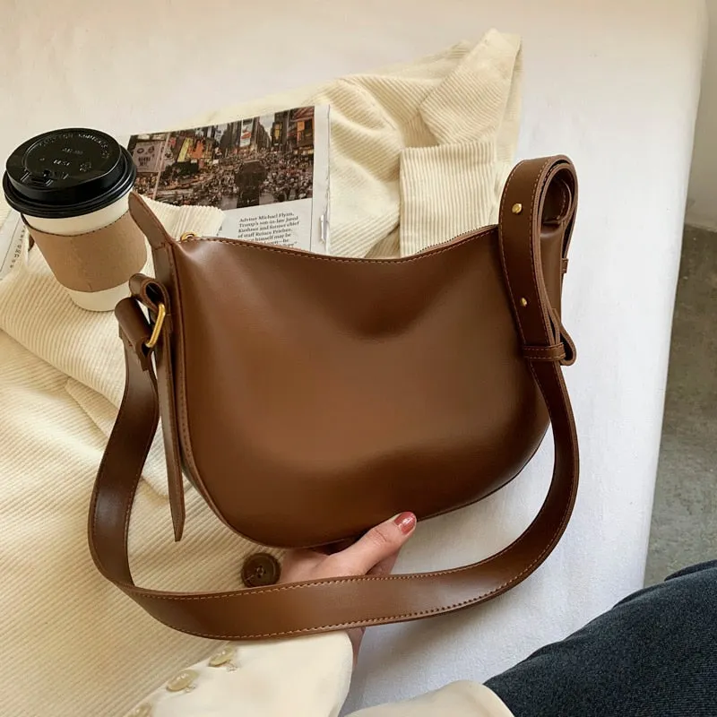 էѧӧܧ Design PU Leather Tote Bag 2020 Winter Women's Crossbody Handbags and Purses Lux Cross Body Branded Shoudler Bag