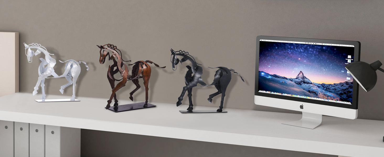 Metal Horse Statue Sculpture 1-
