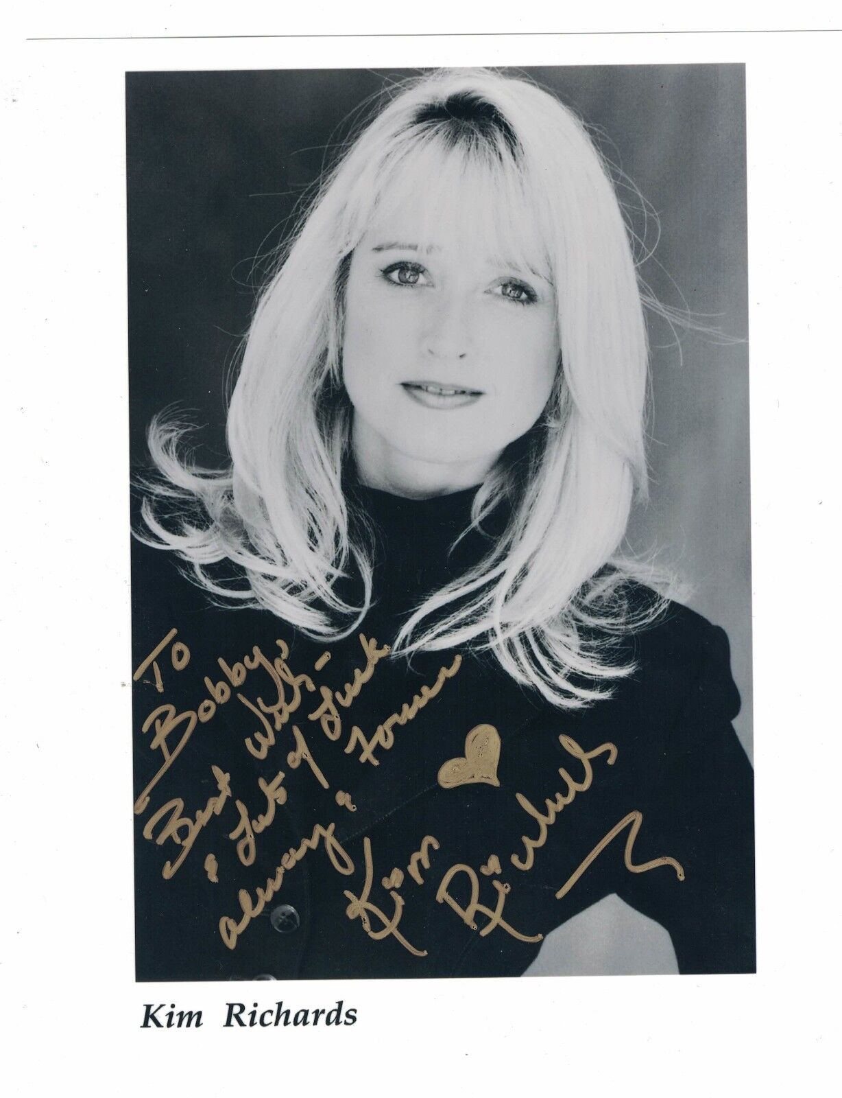 Kim Richards Disney Tuff Turf Assault on Precinct 13 Signed Photo Poster painting W/Our COA