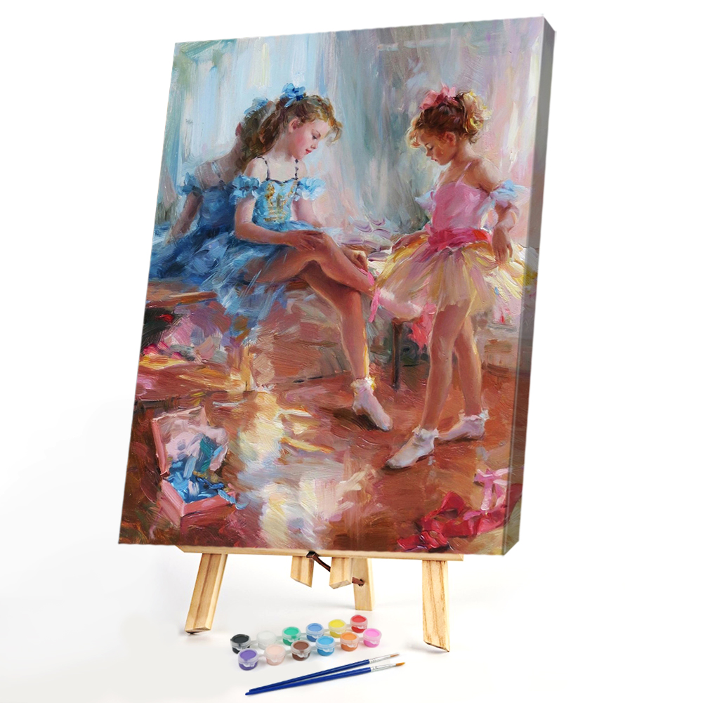 

40*50CM - Paint By Numbers - Two Sisters, 501 Original