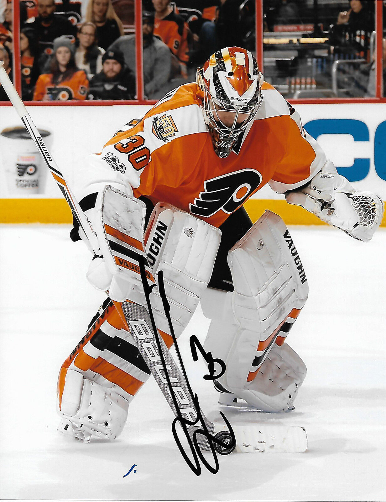 Philadelphia Flyers Michael Neuvirth Signed Autographed 8x10 NHL Photo Poster painting COA