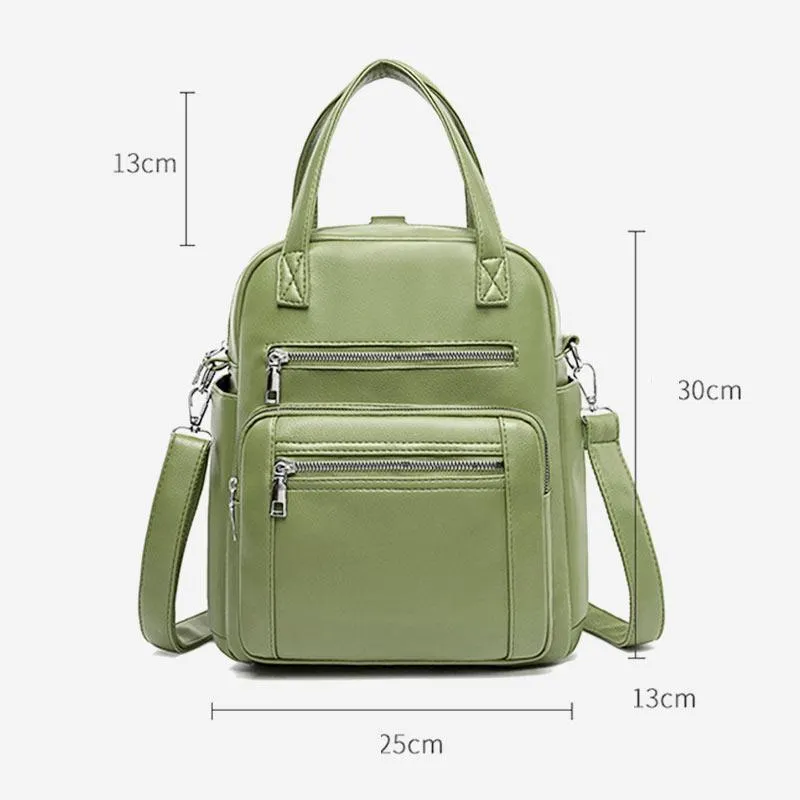 4 Way-use Classic Multi-pocket  Anti-theft Multifunctional CrossbodyBag