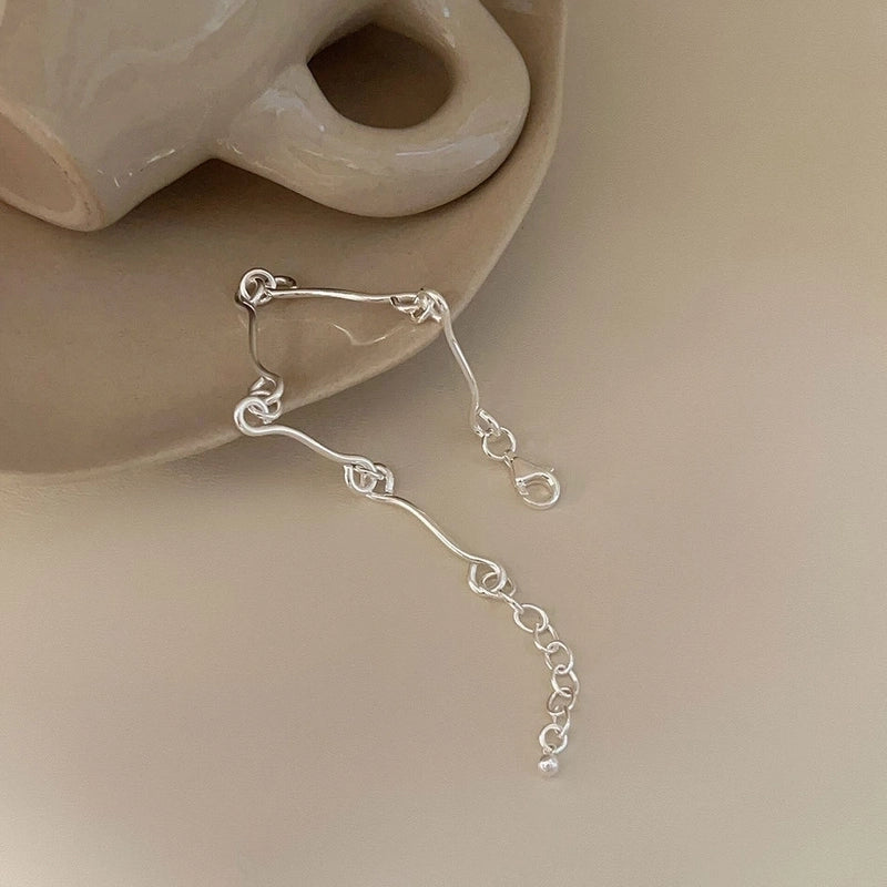 925 Sterling Silver Bracelets Minimalist IG Style