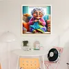 Grandma Knitting A Sweater-11CT Stamped Cross Stitch 50*50cm/19.69*19.69in