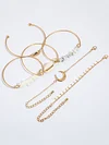 6-pieces Horn Gravel Shell Bracelet Accessories