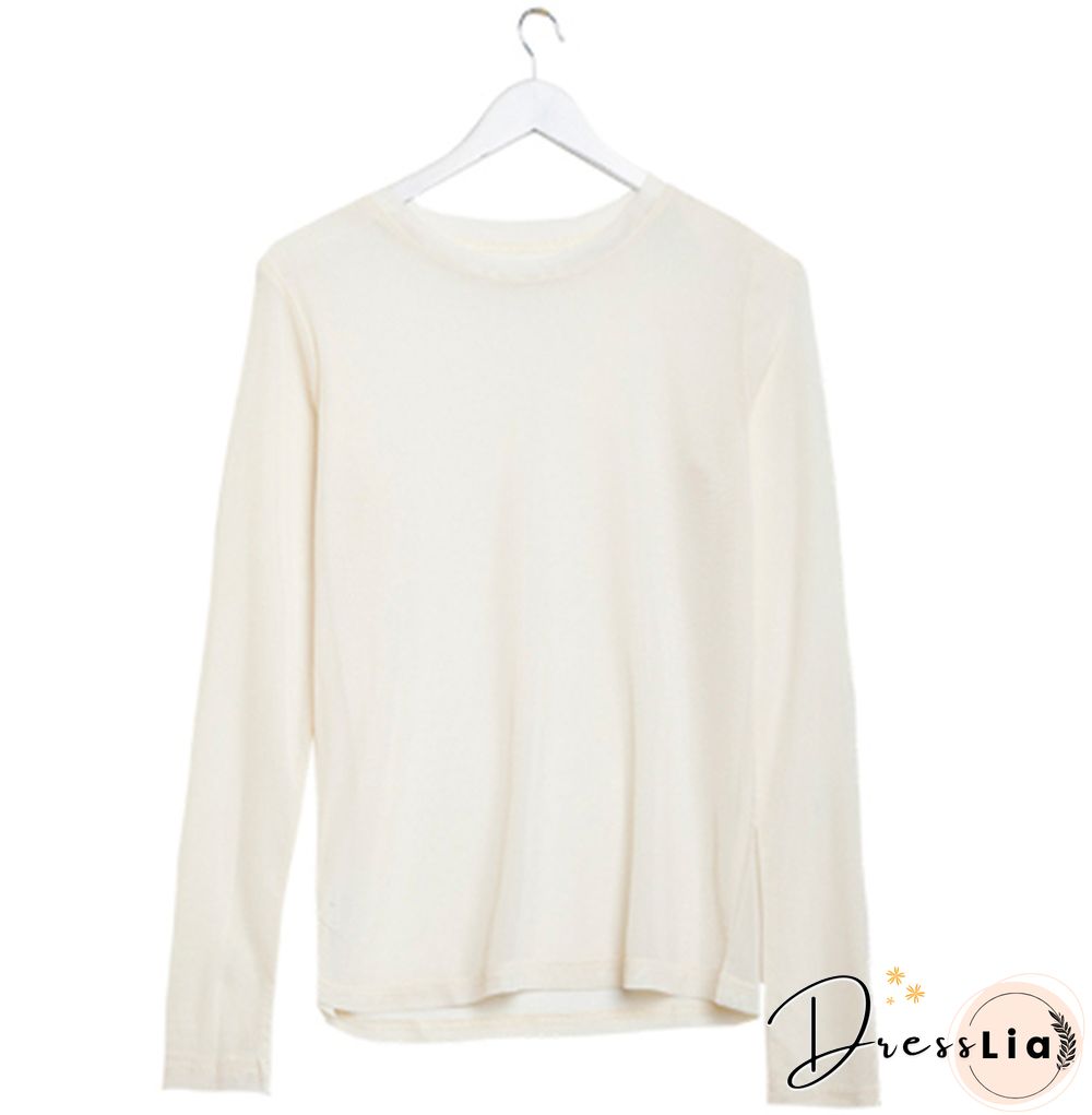 Oumea Women Beach Cover-Up Sheer Mesh Top Beach Wear Hawaiian Mesh Shirt Long Sleeve Casual Candy Color Solid Sweet Mesh Top