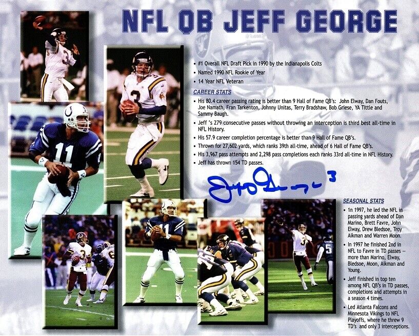 JEFF GEORGE Signed Photo Poster painting