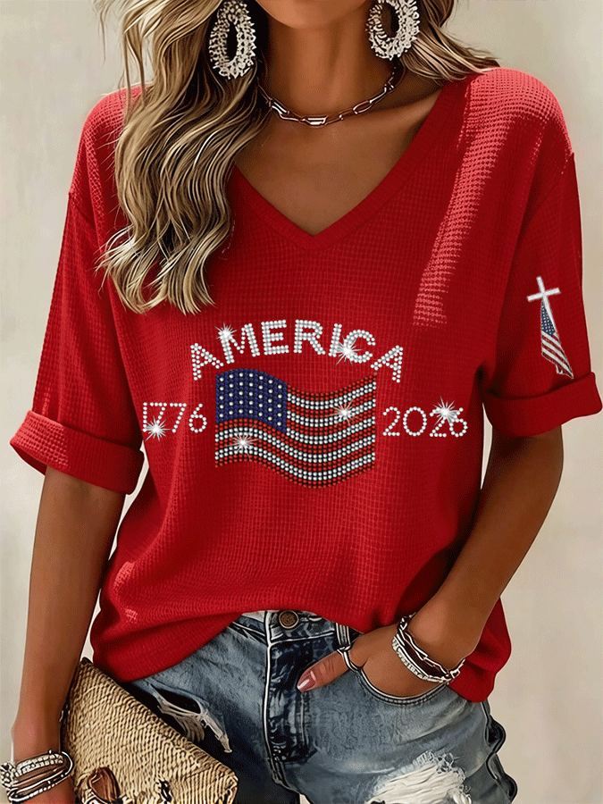 Women's 250th Anniversary Print Top 