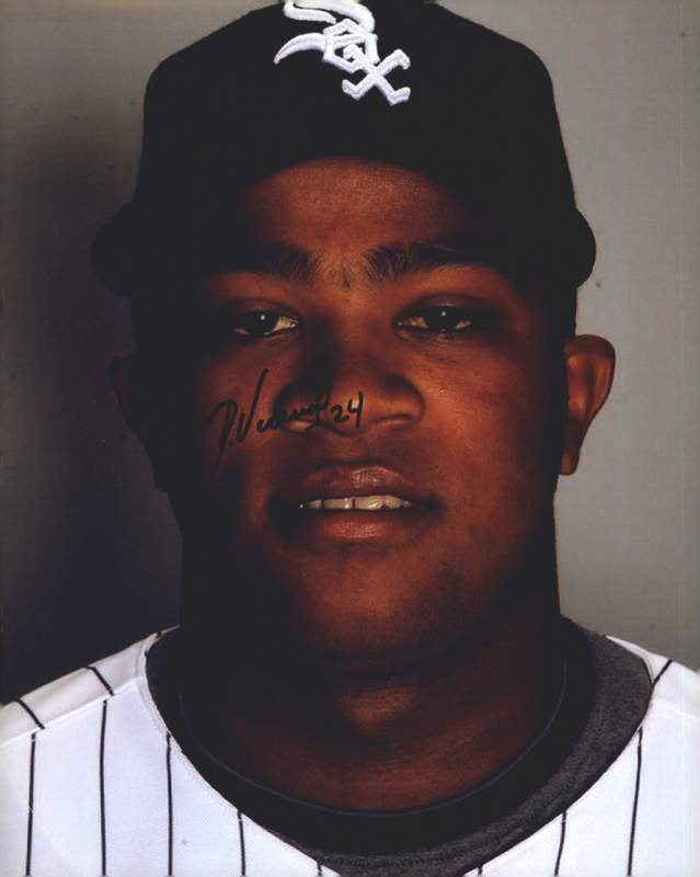 Dayan Viciedo authentic signed baseball 8x10 Photo Poster painting W/Cert Autographed (A0119)