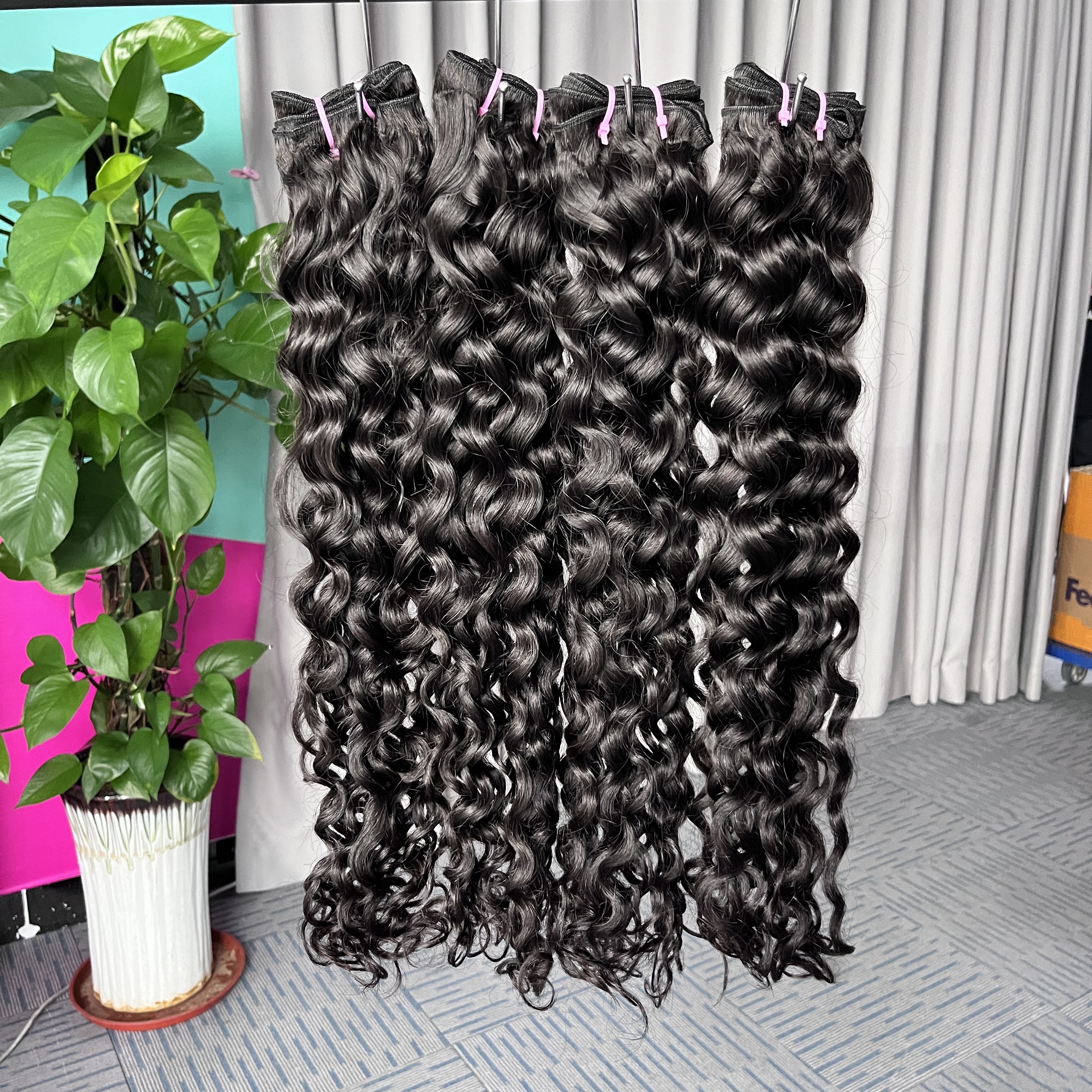 12A 3PCS Burmese Mink Virgin Hair Weave Water Wave Hair Bundle Deals