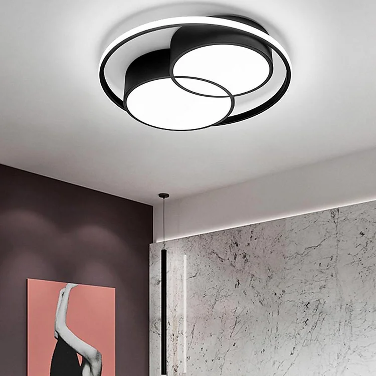 3 Circles Dimmable LED Nordic Ceiling Light Flush Mount Lighting - Appledas