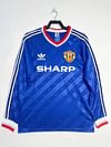 1986/1988 Retro Long Sleeve Manchester United Third Away Football Shirt 1:1 Thai Quality love fball