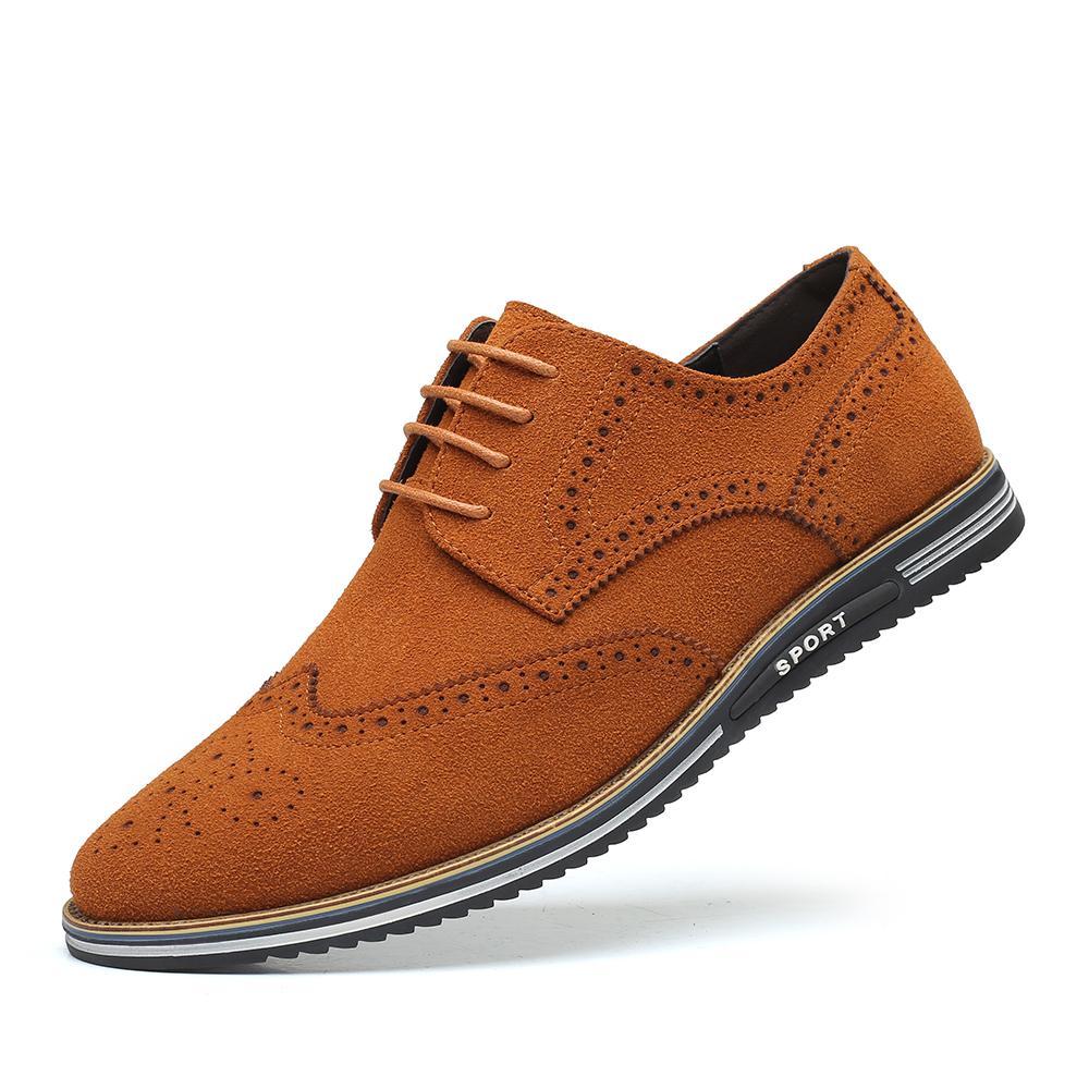Dacomfy Men's Casual shoes brogues all-match frosted shoes 