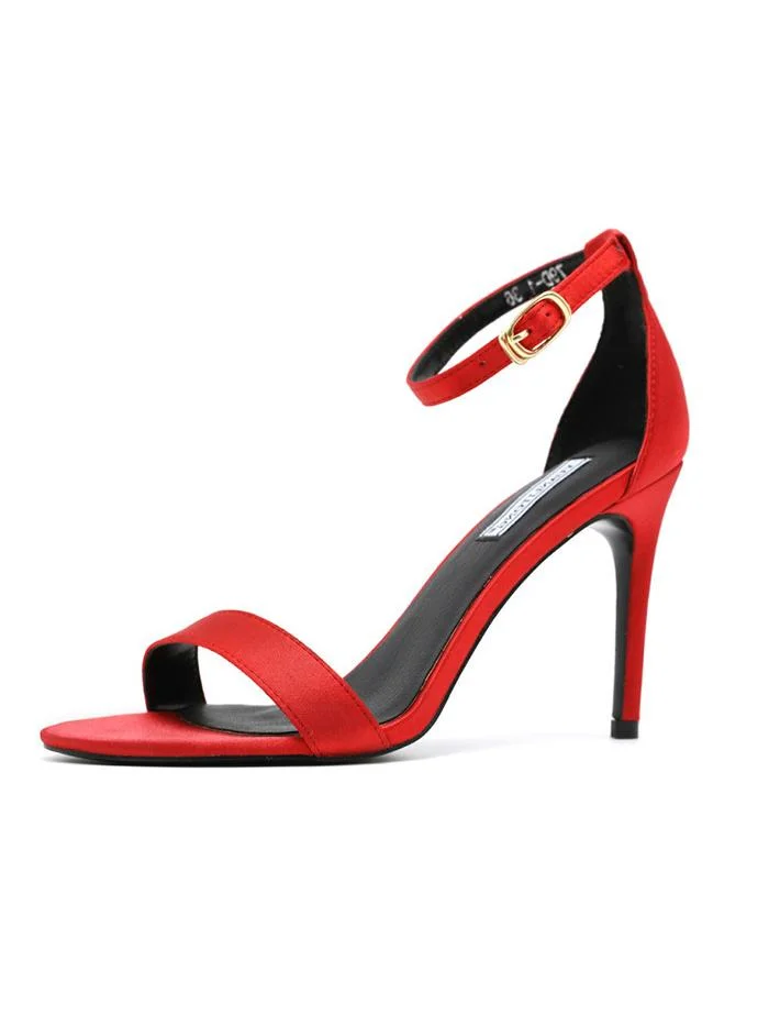 Fashion word with hollow open toe stiletto round toe sandals