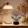 Gorgeous Flower Diamond Painting Night Light 5D DIY Diamond Painting Lamp (Flower B)