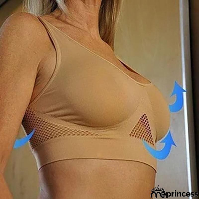 Fashion Hollowed-Out Breathing-Hole Sports Bra