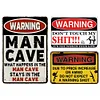 3pcs - Warning - Vintage Metal Signs(12*16Inch) - Warning