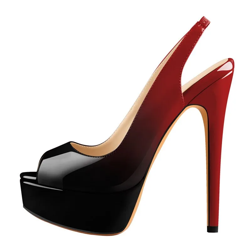 Onlymaker Women's Peep Toe Platform Thin High Heel Sandals Sexy Leopard Buckle Strap Pumps Mixed Colors Party Dress Shoes