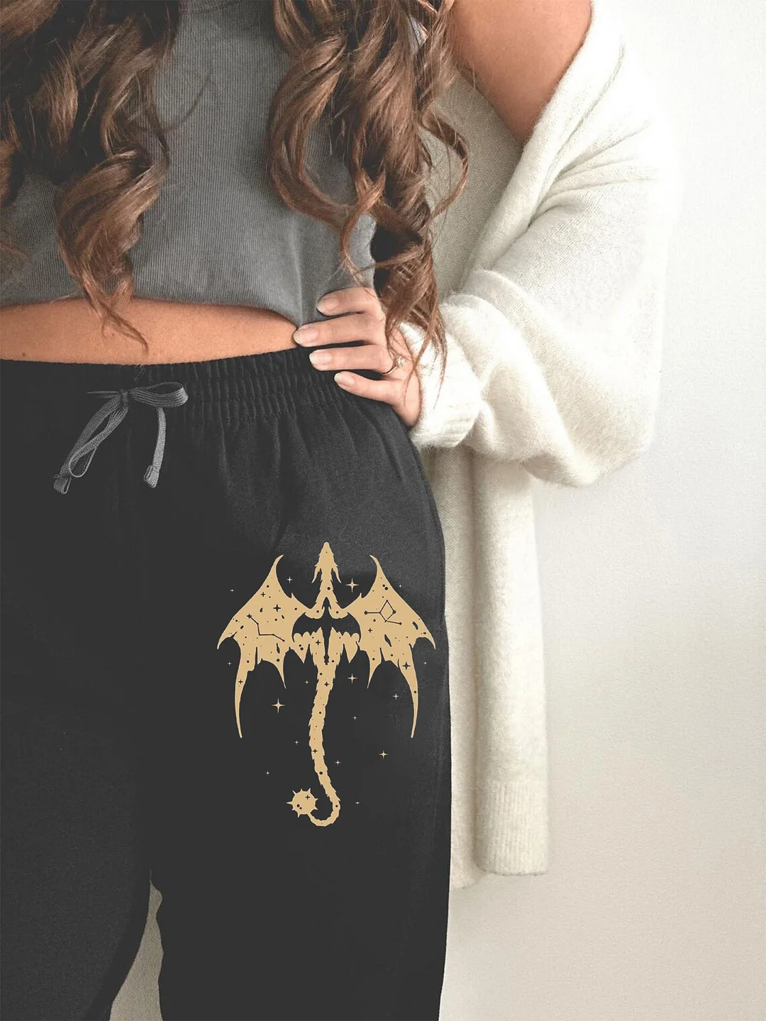 Fourth Wing Sweatpants Joggers / DarkAcademias /Darkacademias