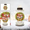 DIY Christmas Gnome Wooden Special Shaped Diamond Painting Candle Holder
