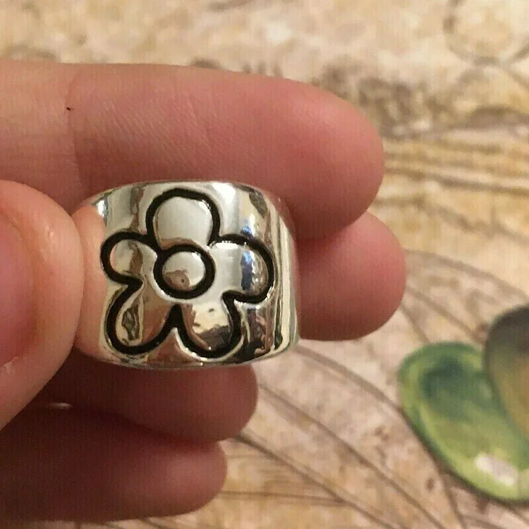 925  Cute Flower Rings for Women