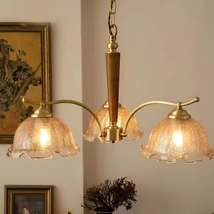 Cracked Glass Vintage Ceiling Chandelier