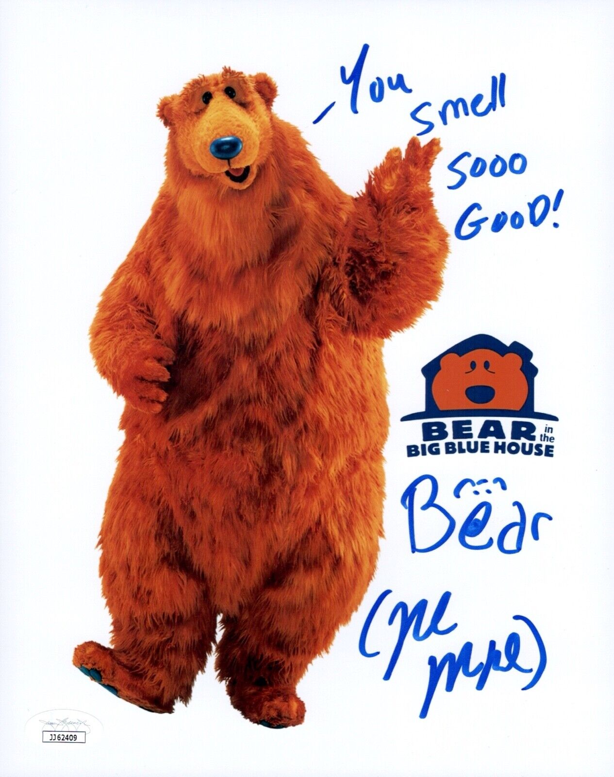 NOEL MACNEAL Signed BEAR IN THE BIG BLUE HOUSE 8x10 Photo Poster painting Autograph JSA COA Cert