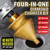Diamond Chamfering Bit for Angle Grinder Step Drill Bit for Marble Tile
