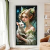 >SALE<Full Embroidery Eco-cotton Thread 11CT Printed Elf Girl Cross Stitch Kit 40x75cm