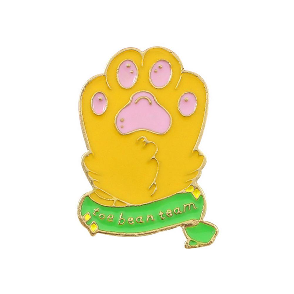 

Creative Cat Dog Claw Brooch Animal Paw Jacket Badges Backpack Ornaments, Yellow, 501 Original