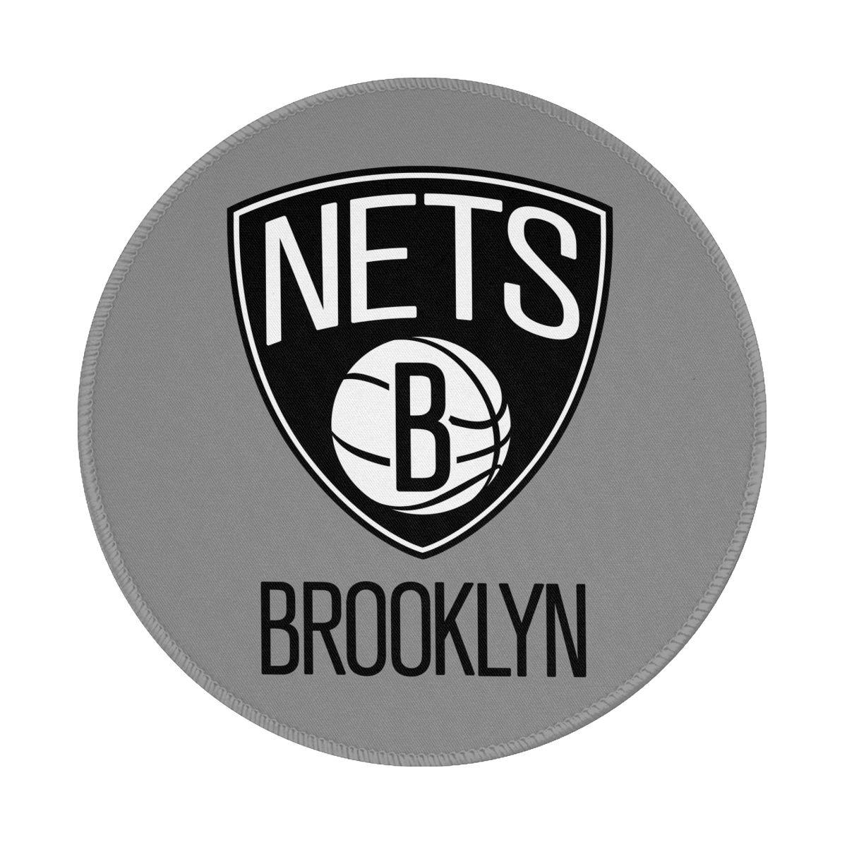 Brooklyn Nets New Logo Waterproof Round Mouse Pad for Wireless Mouse