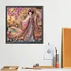 Beaut&eacute; geisha japonaise-perceuse ronde peinture diamant-40*40cm