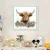 (Stamped/Counted) Highland Cow Baby-11CT Cross Stitch 40*40cm