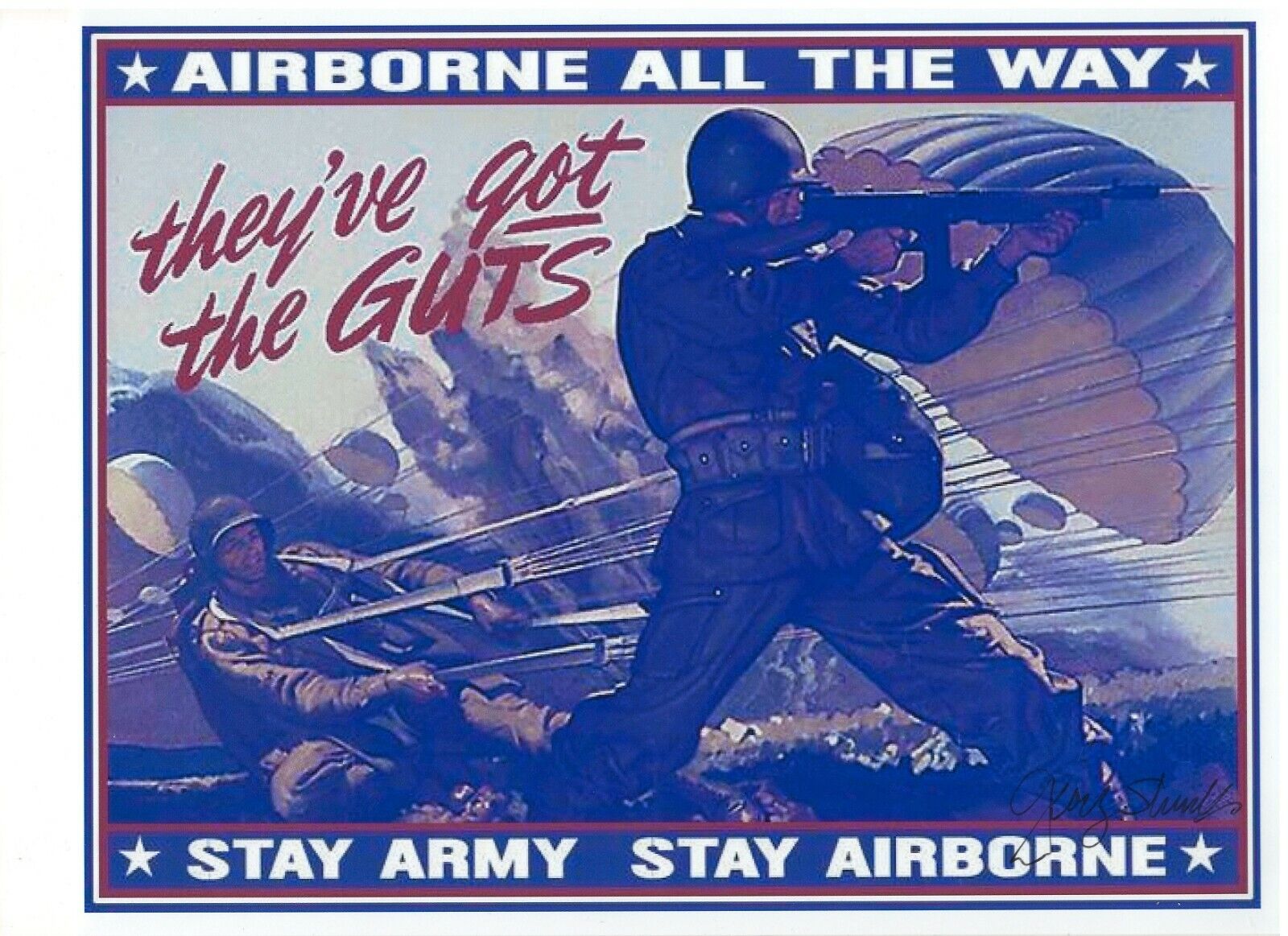 GEORGE SHENKLE 82ND AIRBORNE 508 PIR D-DAY VETERAN RARE SIGNED Photo Poster painting