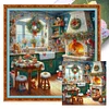 (Multi-Style) Christmas House-11CT Stamped Cross Stitch 50*50cm