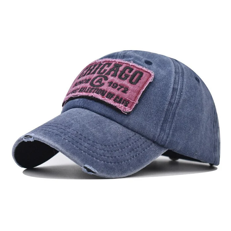 Washed Big Letter Embroider Summer Outdoor Baseball Caps Women Men Cotton Snapback Peaked Hat Trucker Gorras Sunscreen