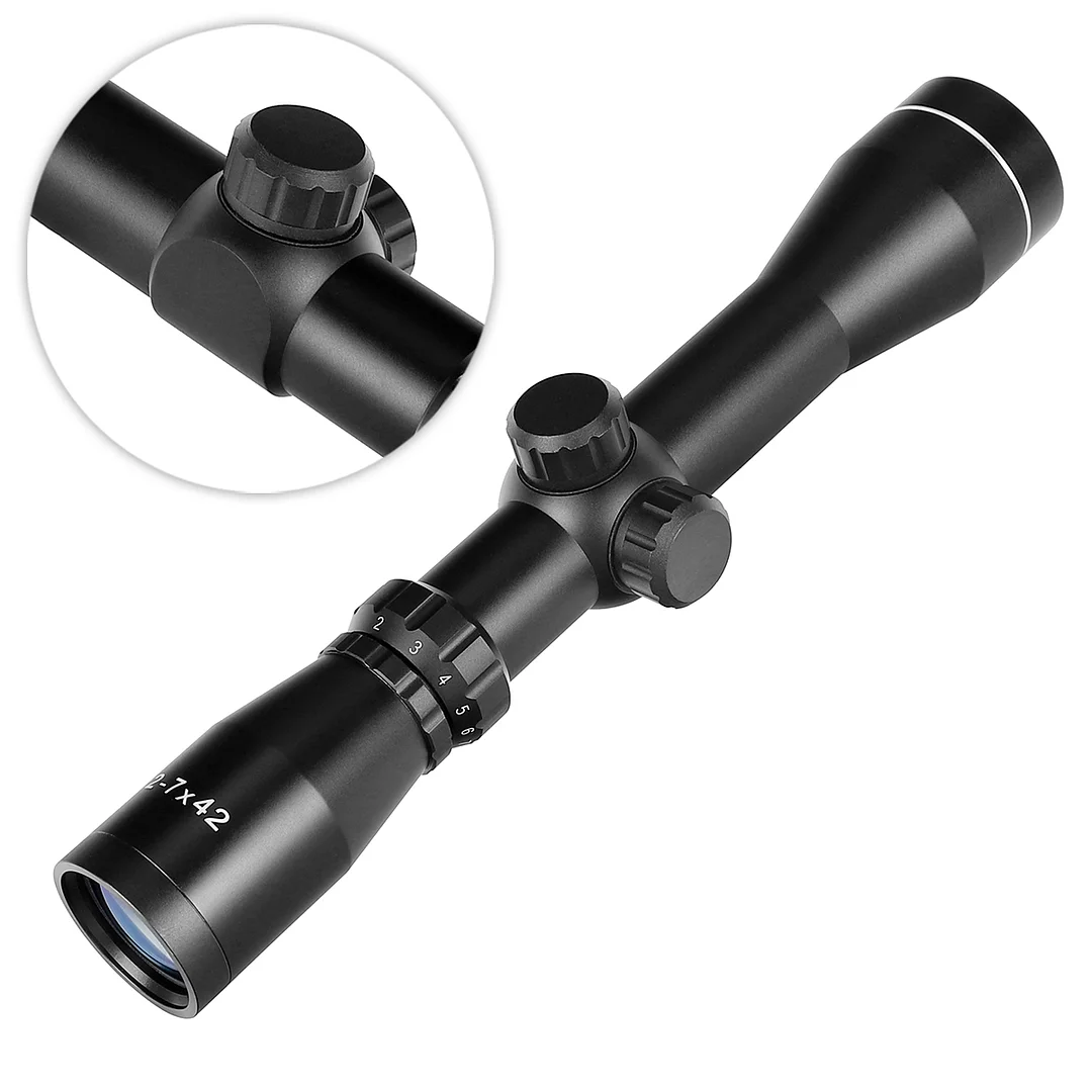 ohhunt® 2-7X42 Tube Diameter 30mm Pistol Scope Long Eye Relief Scout Scope