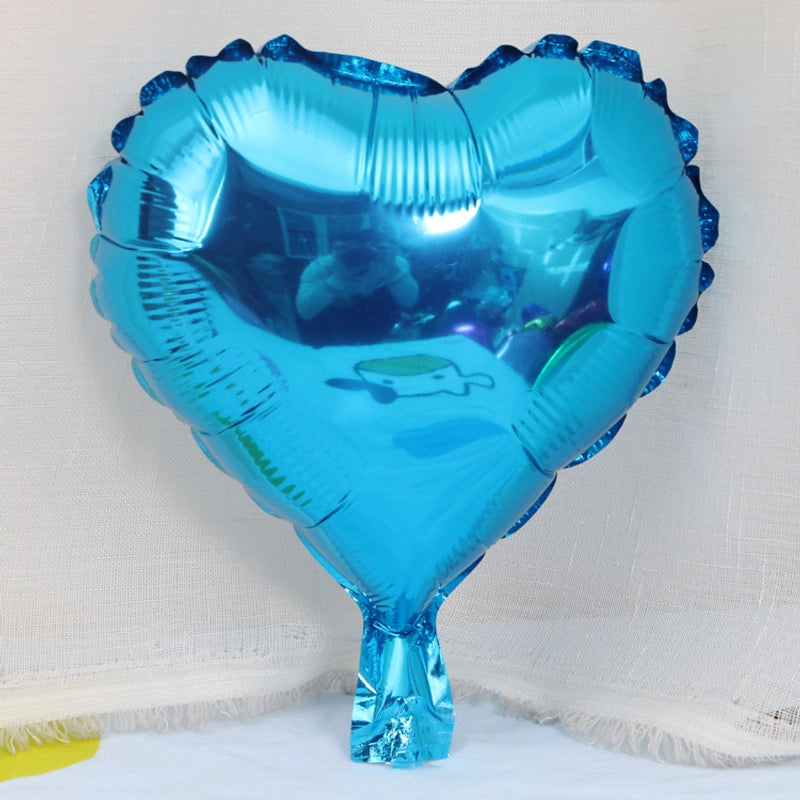 100 Pieces 10-inch Star-shaped Heart-shaped Foil Balloons Star Pattern Foil Balloons For Wedding Birthday Decoration Balloon Arrangement