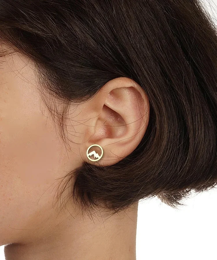 Tiny Mountain earrings