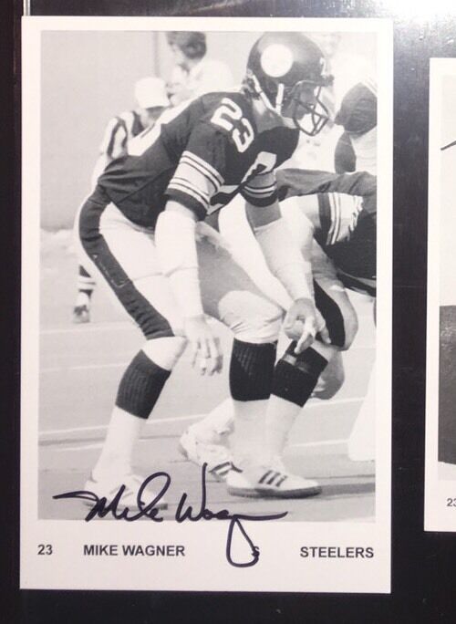 Mike Wagner AUTOGRAPH PITTSBURGH STEELERS Hand Signed 5x8 Photo Poster painting Rare