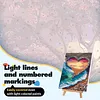 Framed Love Beach-Paint By Numbers Acrylic Painting 30*40Cm With Color Box 5Ml（18Colors）