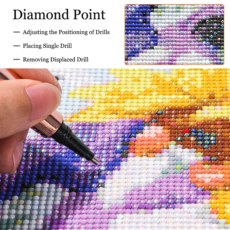 Diamond Art Pens Round Square Diamond Painting Pen DIY Craft Sewing Cross  Stitch Embroidery Accessories Point Drill Tools - AliExpress