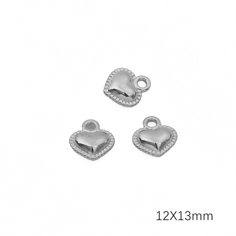 20 PCS/Package 304 Stainless Steel Solid Color Jewelry Accessories Pendant