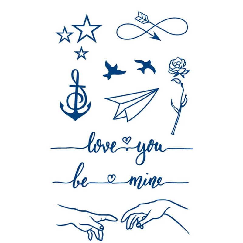 Semi-permanent Waterproof Temporary Tattoo Sexy flowers Body Art Tattoo Sticker Full Fake Tatoo Women Men