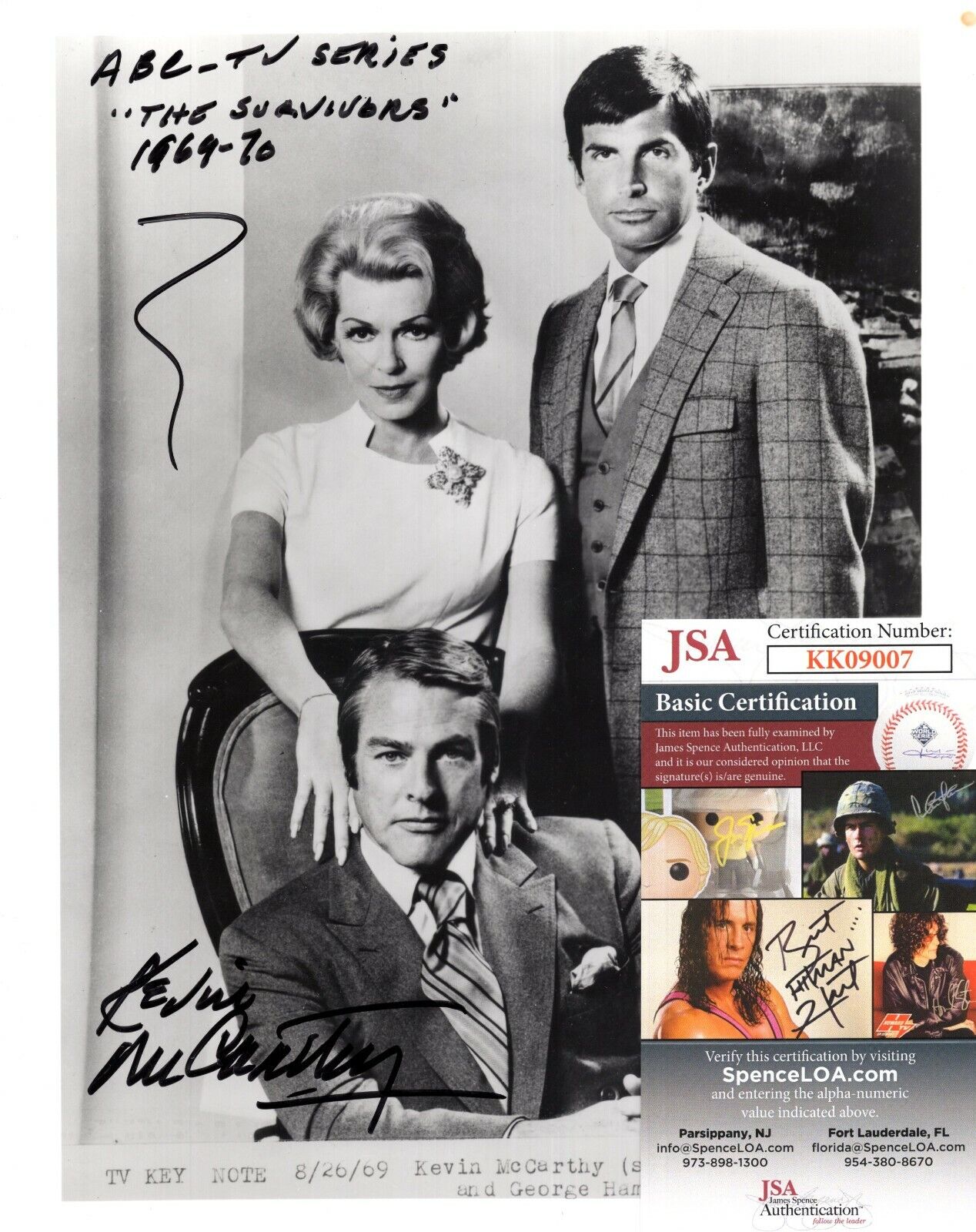 Kevin McCarthy The Survivors Actor Hand Signed Autograph 8x10 Photo Poster painting with JSA COA