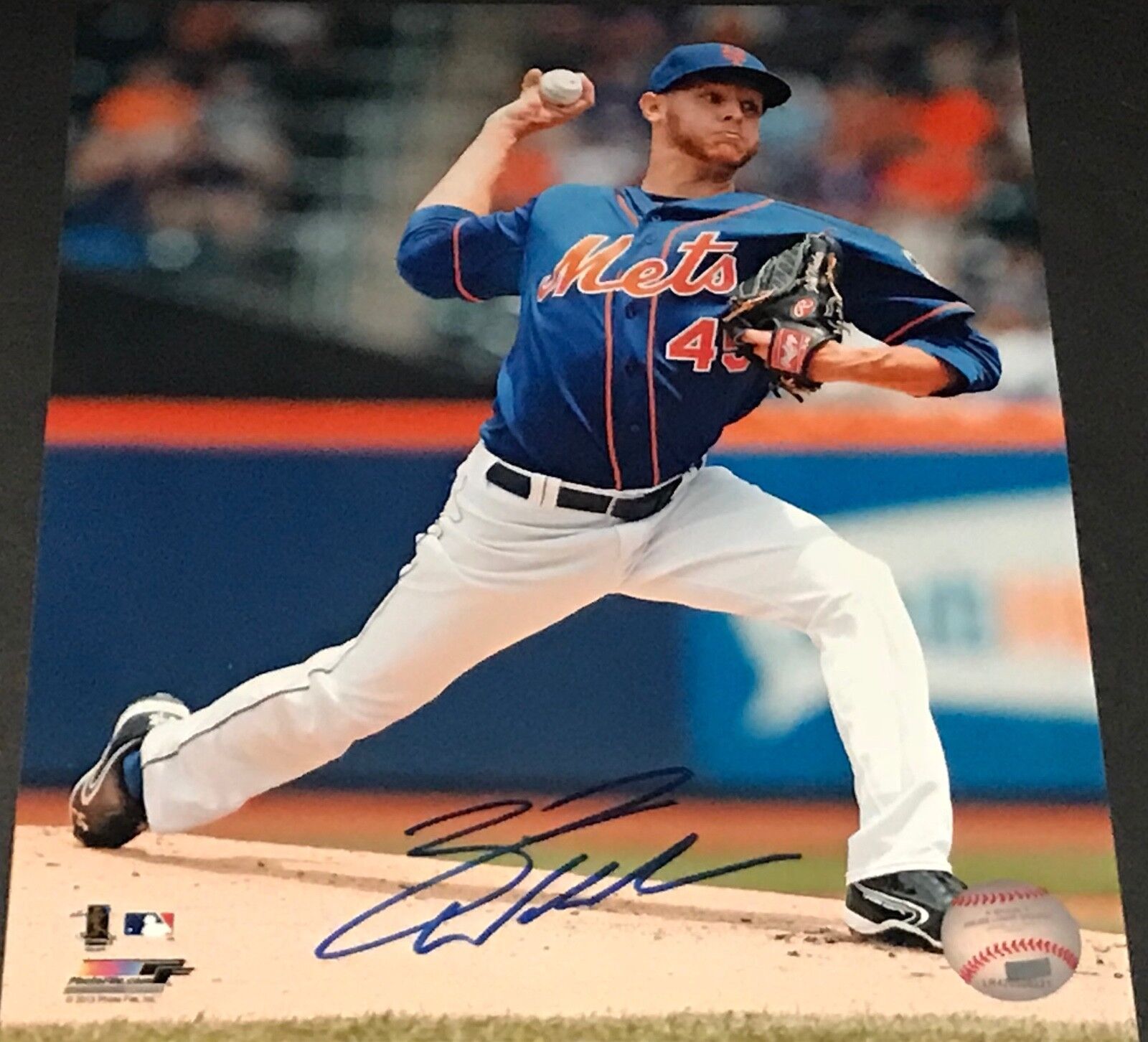 Zack Wheeler New York Mets Autographed Signed 8x10 Vertical