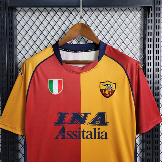 Retro Roma 2001-2002 Home Football Shirt Thai Quality 