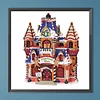 Diamond Painting-DIY Crystal Rhinestone Xmas Cottage（40x40cm）